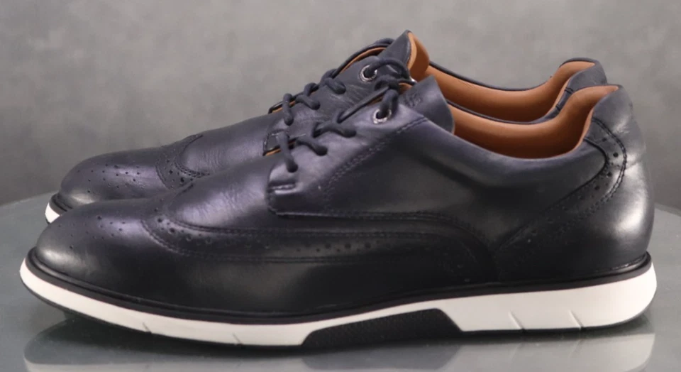 Мужские кожаные туфли Hugo Boss Summit Wingtip Derby размер ЕС 44 США 11,5 298 долл. США - Изображение 2 из 4