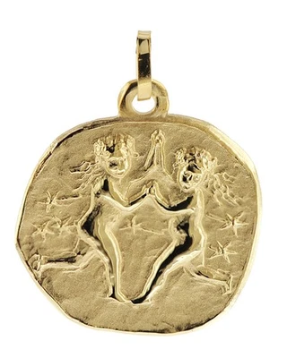 TRENDOR Schmuck Sternzeichen-Anhänger Zwilling 333 Gold 20 mm 08982-06 - Bild 1 von 4