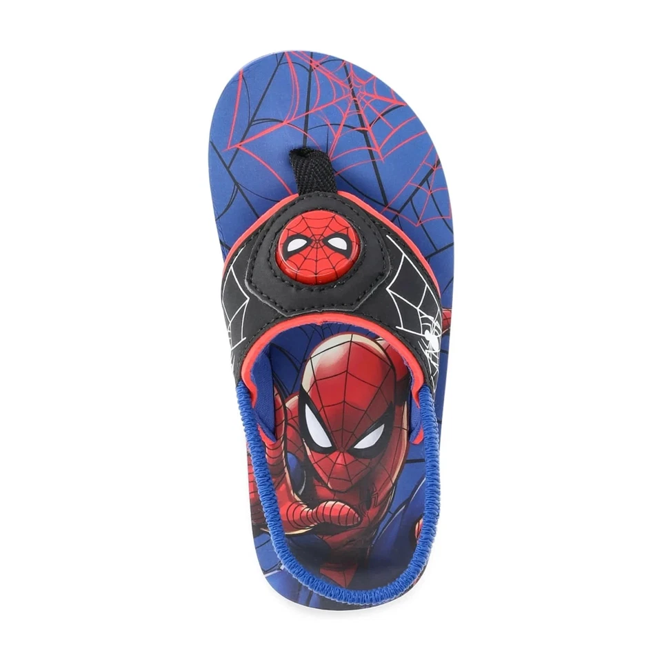 Chanclas iluminadas Spiderman para niños pequeños 9/10 NUEVO REGALO Disfraz Halloween Foto 3 de 4