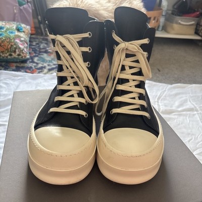 Rick Owen's Women's Mega Bumper Sneakers Black/Milk/ Size