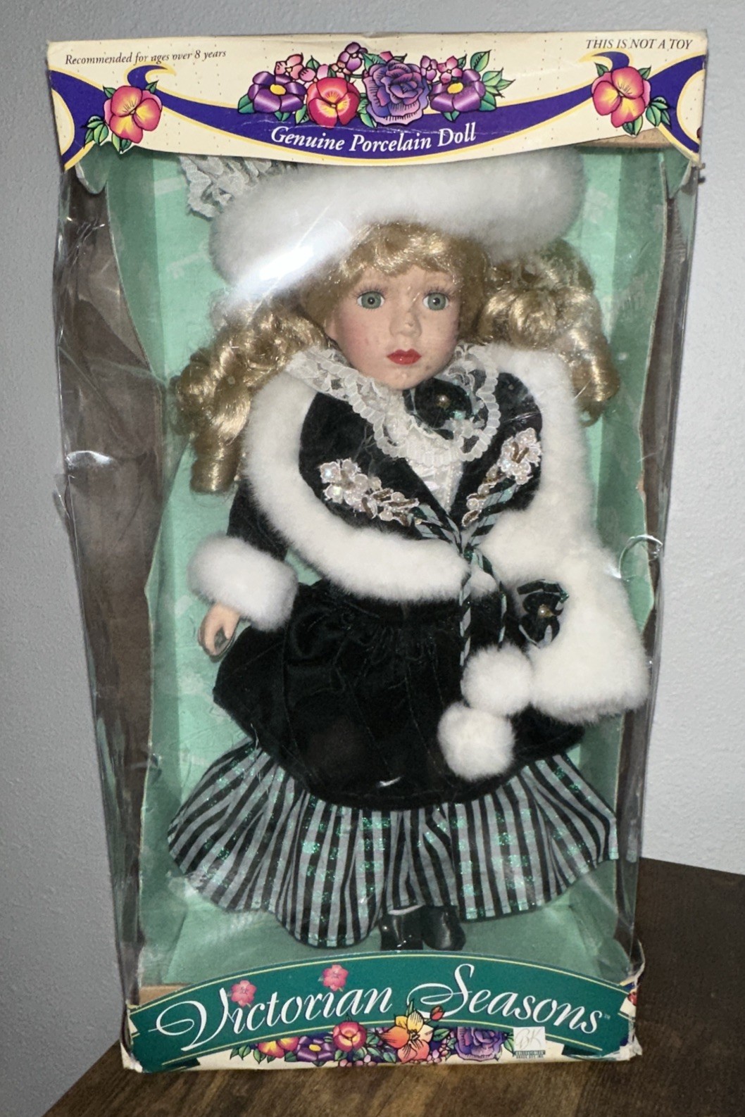 Brass-Key Victorian Seasons Porcelain Doll New in Box