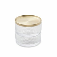 Umbra Tesora Schmuckkasten Schmuckdose Aufbewahrung Ablage Messing/Glas Ø 15 Cm