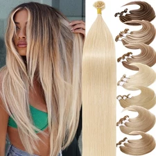Thick Fusion Nail U Tip Keratin Pre Bonded Real Human Remy Hair Extensions 200s