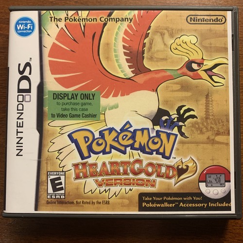 Pokemon Heartgold Nintendo DS Custom Replacement Case ONLY *No Game For Display