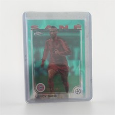 Topps Chrome Aqua Refractor Leroy Sané 99/99 Bayern Munich UEFA Champions League