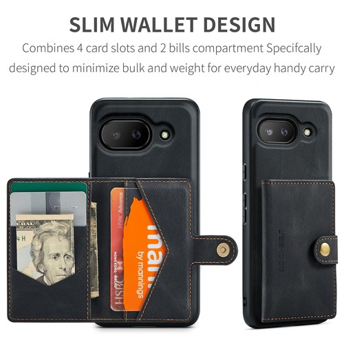 Magnetic Detachable PU Leather Kickstand Wallet Phone Case For Google Pixel 9A - Picture 37 of 42