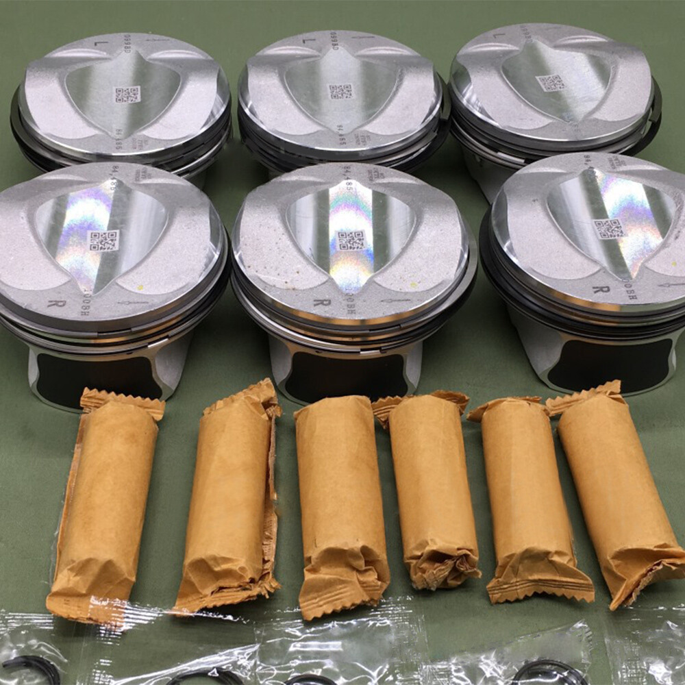 6Pcs Engine Pistons Rings Set STD 84.5mm For Audi A6 A7 A8 2.8 FSI | eBay