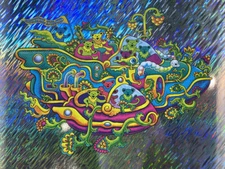 Grateful Dead Caleb Williamson "The Caravan Continues" Moon Lava Foil  Sold Out