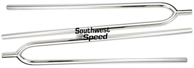 NEW 1928-34 FORD MODEL A FRONT AXLE 29'' HAIRPIN RADIUS RODS,PAIR,CHROME,RAT ROD