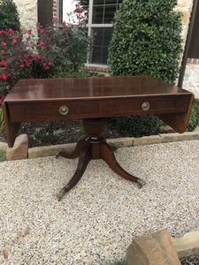 Duncan Phyfe Styled American Antique Mahogany Entry Occasional