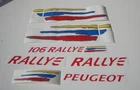 Peugeot 106 Rallye mk2 decal graphics vinil sticker