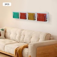 Storage Shelves for Wall, CD DVD Storage Rack Set, 34 Inch Video Game Organizer