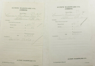 1929 Lamson Goodnow Agnew Hardware Co Everett WA Jobbers Ephemera P1230F