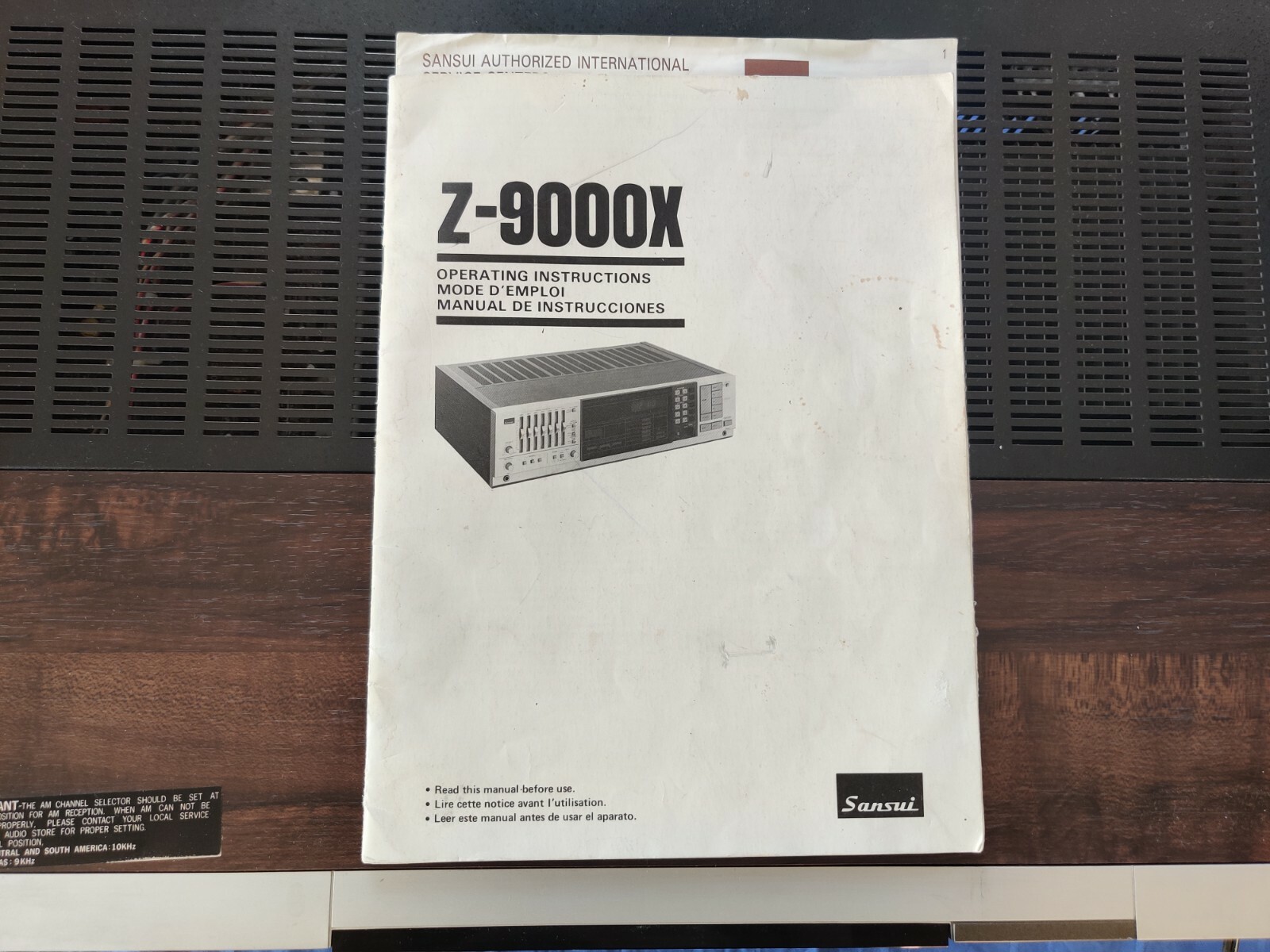 Mint Vintage Sansui Z-9000 AM/FM Quartz Synthesizer