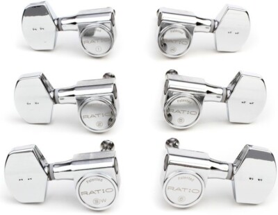 NEW Graph Tech Ratio 3x3 Contemporary Style 2-Pin Tuners - CHROME, #PRN-2411-C0