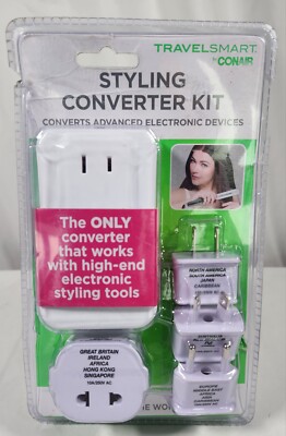 Conair Travel Smart CONVERT IT ALL + Adaptor Set Converts up to 1875W