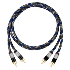 Pair Audio RCA Cable RCA to RCA Interconnect Cable HIFI 4N OFC for Amplifier DAC