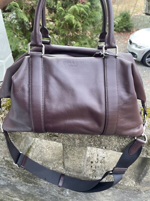 Coach Voyager F54765 Oxblood Large Leather Travel Tote