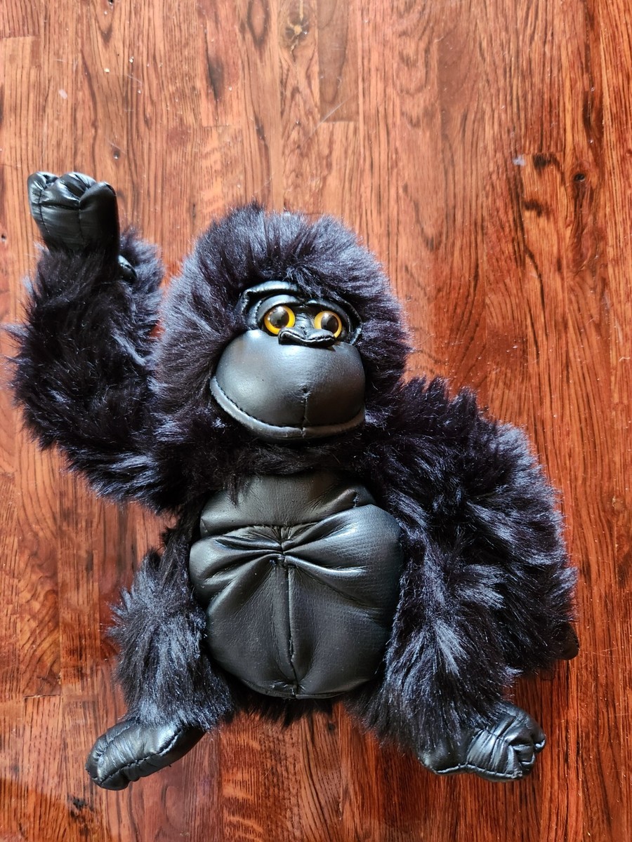 Mikko Russ Berrie Black Gorilla Ape Stuffed Animal Monkey Plush
