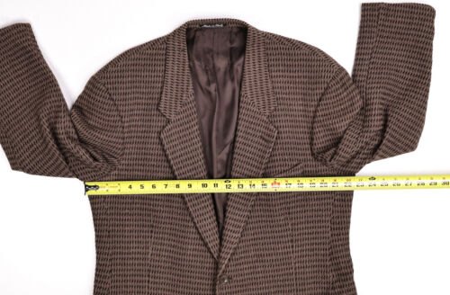 VTG MANI by Giorgio Armani Men’s 44R Wool Diamond Blazer Sport Coat - Picture 11 of 15