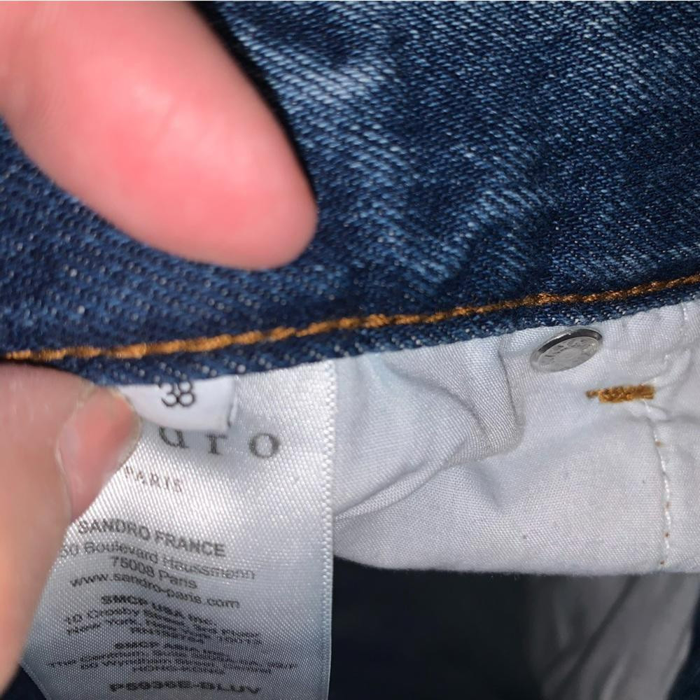 Sandro Patchwork Distressed Jeans EUC - image 10