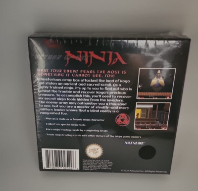 RETURN OF THE NINJA 写真 Return of the Ninja (Nintendo Game Boy Color, 2001) for sale