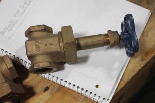 NEU Nibco 1 Zoll Torventil Bronze