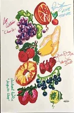 LICKABLE WALLPAPER - AUTOGRAPHED, SIGNED BY 4. SOLD BY: THE MIKE TV ACTOR!