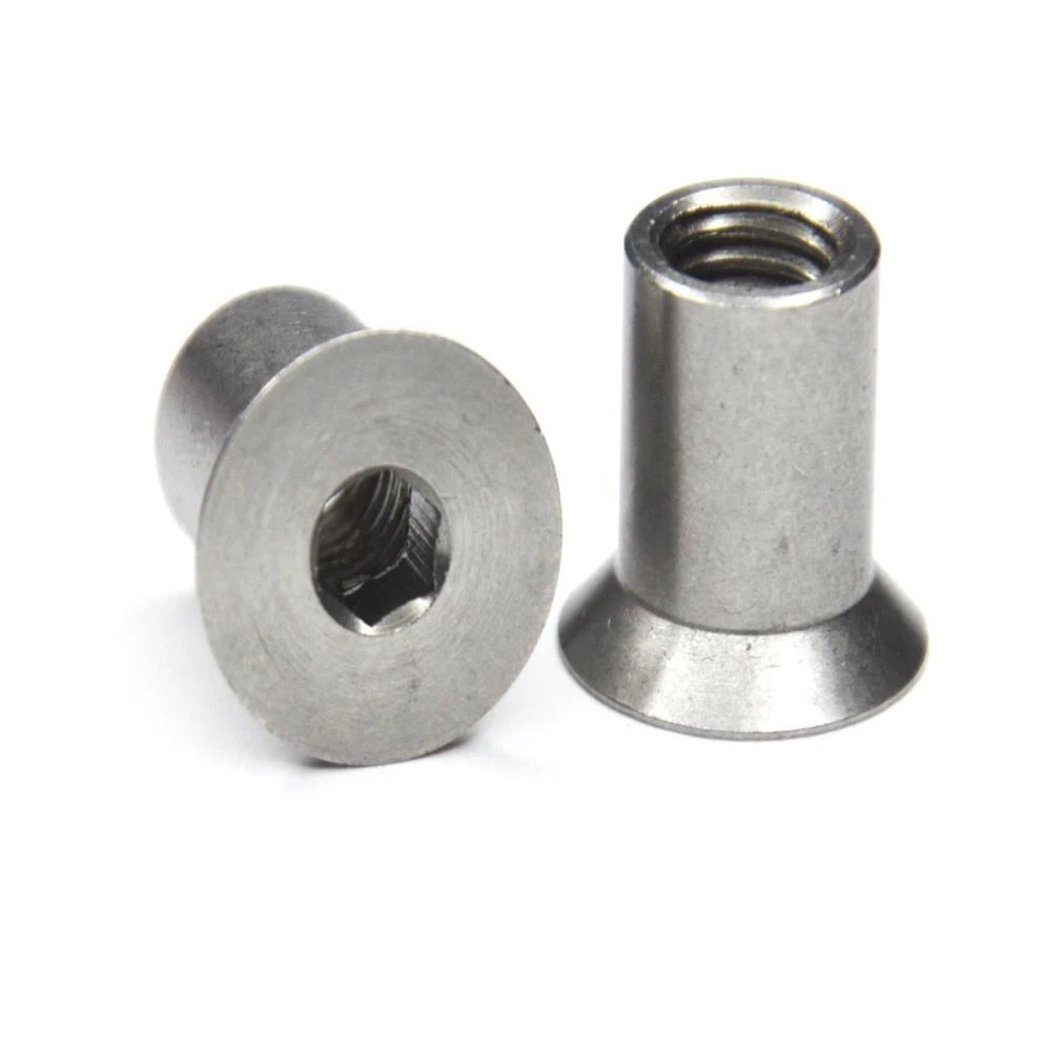 Hülsenmutter mit Senkkopf M3 M4 M5 M6 M8 M10 M12 M16 ISK - Edelstahl A1 (VA) - Bild 2 von 4