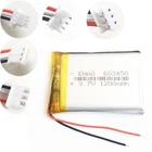 3.7v 1200mAh Lipo Li Polymer Battery JST 3Pin 1.0 1.25 1.5 2.0 2.54 Plug 603450