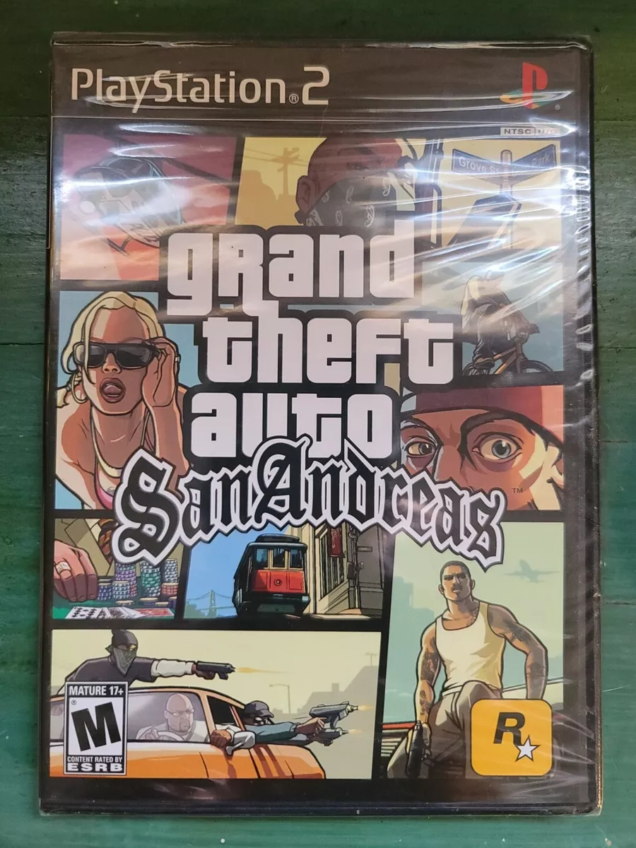 PS2 Playstation 2 GRAND THEFT AUTO: SAN ANDREAS WATA 9.6 Factory Sealed A++