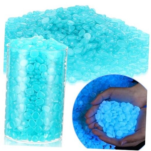 6000 Pcs Glow in The Dark Rocks Glow in The Dark Pebbles Glowing Dark Blue