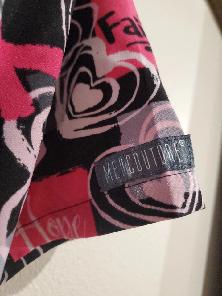 Nueva Camisa Médica Med Couture 8458 Para Mujer Grande Top de Rescate Cuello en V Foto 3 de 4