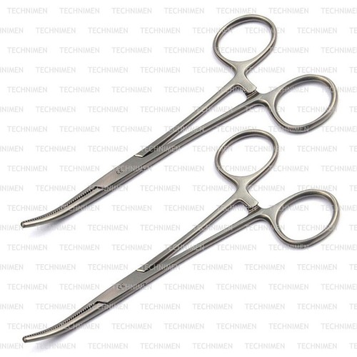 PEAN CHIRURGIA DENTALE ARTERIA VETERINARIA CHE TIENE PINZE EMOSTATE PIERCING CURVE - Foto 3 di 4