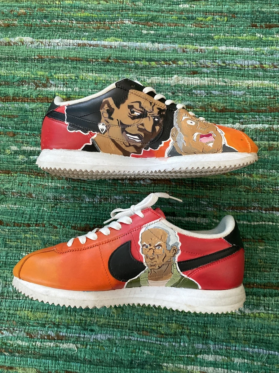 Nike Cortez Customized Painted Boondocks Shoes Mens 7.5 Womens 9