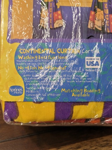 Nickelodeon Rugrats 1997 Continental Vorhang Cortina 84” x 63” Neu - Bild 6 von 8