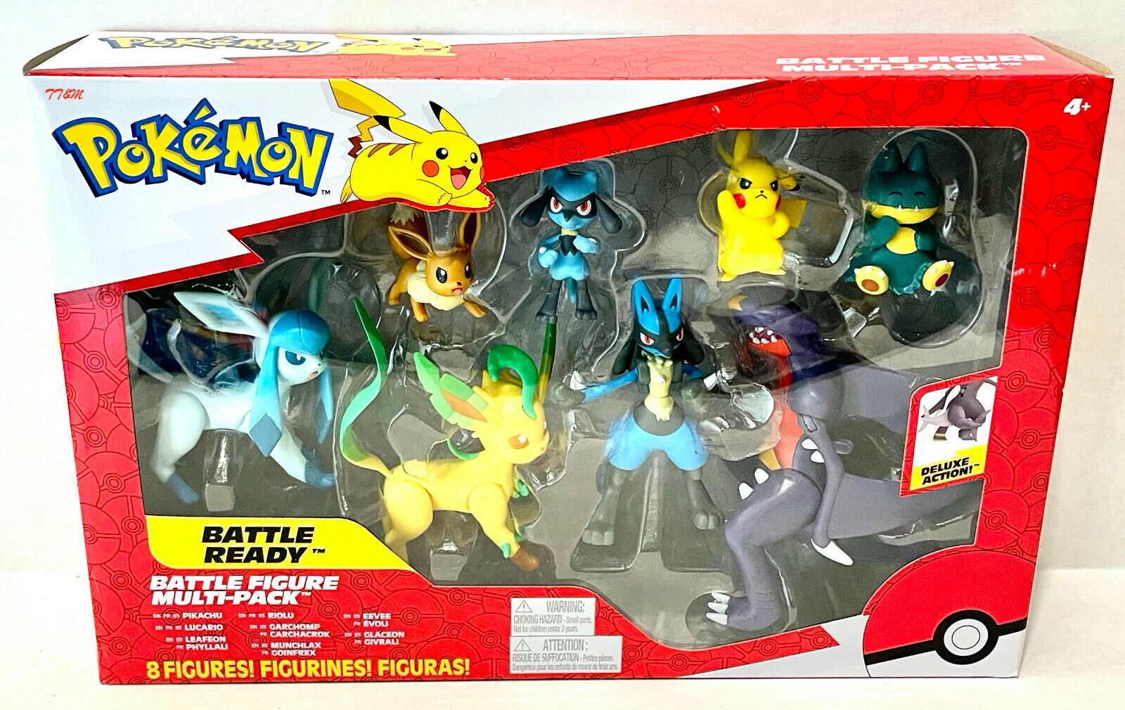 Pack c/ 3 Bonecos Pokémon Battle Figure Set - Jazwares