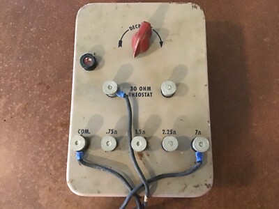 Vintage Rheostat ~ 30 OHM ~ Allen Electric & Equipment ~ Test Equipment