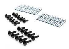 M6x20 Fairing Bolts Clamps Clip Motorcycle Car Wide Bolts Black
