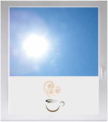 Sichtschutzfolie Sonnenschutz Fensterfolie - GME167 - schöne Tasse Kaffee