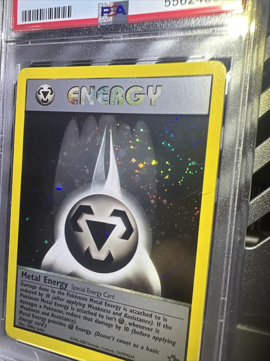 🔥🌀HUGE SWIRL 🌀🔥PSA 9 2000 Pokemon Neo Genesis Metal Energy