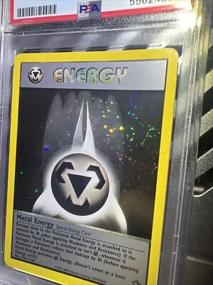 🔥🌀HUGE SWIRL 🌀🔥PSA 9 2000 Pokemon Neo Genesis Metal Energy