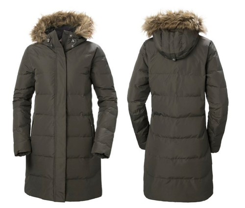 Helly Hansen Women's Aden Down Parka, Beluga / Xs