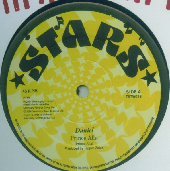 ジャマイカ12” Prince Alla / Tapper Zukie Daniel / Black Man none Stars /00250 Prince Alla / Tappa Zukie* - Daniel / Blackman (12