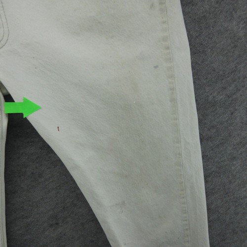 Jeans Levis de Colección Para Hombre 38x32 Blanco 501 Botón Recto Mosca Hecho en EE. UU. Años 90 Denim - Imagen 7 de 24