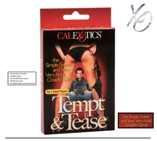 Tempt and Tease Card Game for Couples Adult Sex Games Sexy Foreplay Arousal image