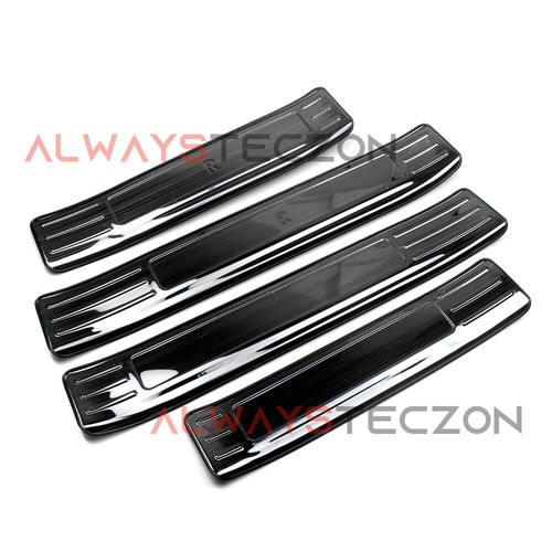 5-Pc Car Door Sill Protector For Toyota Highlander 2020-2025 | Carbon Fiber Style Trim