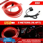 5M Auto Car Interior Atmosphere Wire Strip Lights Led Decor Lamps Accessories Us (For: More than one vehicle)
