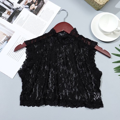 Abnehmbare Spitze gefälschter Kragen Revers Bluse Top Kleidung Accessoires falsche Krawatte - Bild 8 von 14