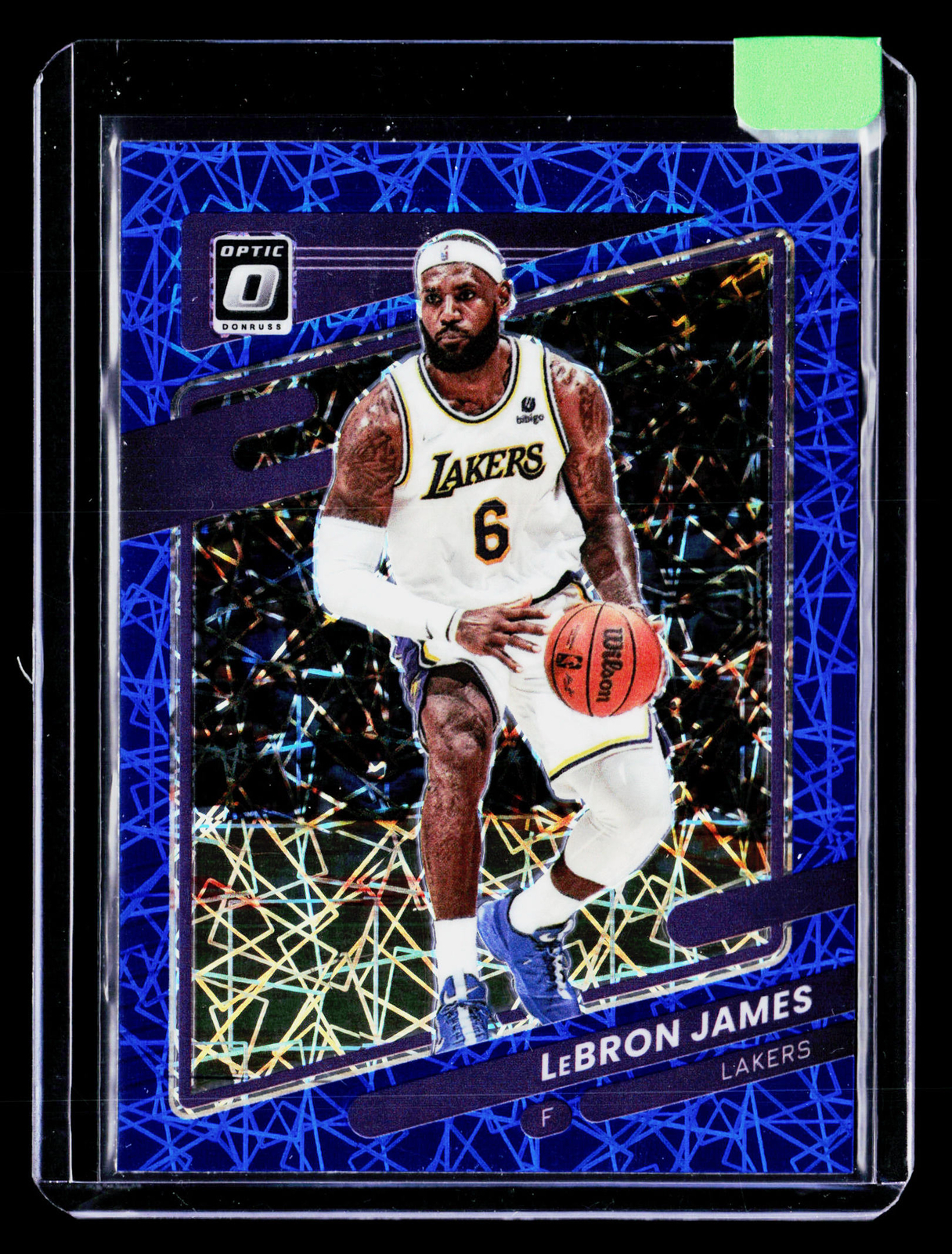 2021-22 Donruss Optic Blue Velocity LeBron James #41 Los Angeles Lakers